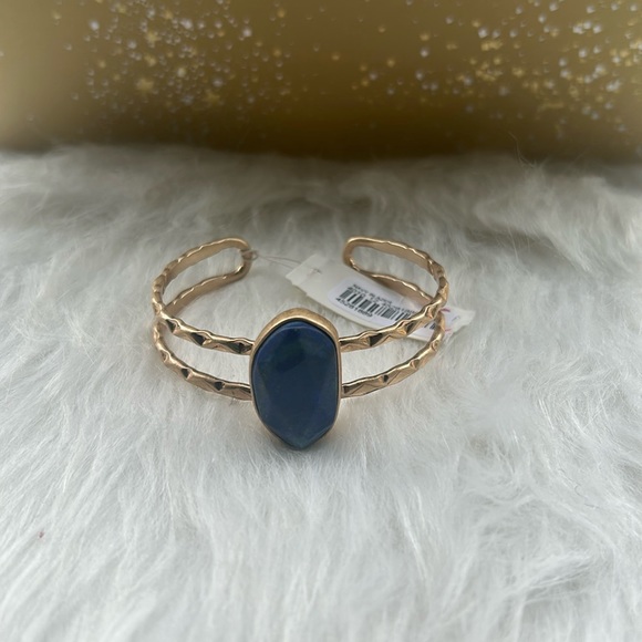 Versona Accessories Bracelet Gold Tone With Blue Stone Poshmark